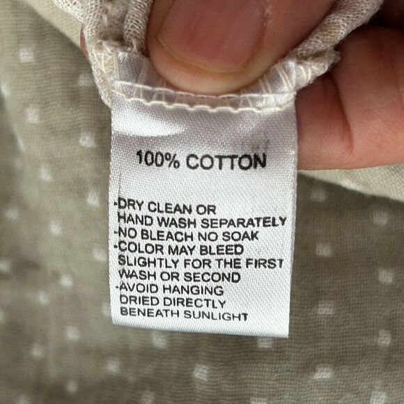 Hyena Women’s A-Line Dress Size Large Green Above-the-Knee Sleeveless 2 Pockets - Picture 8 of 9